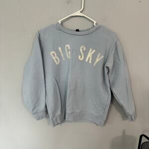 J. Crew Light Blue Big Sky Pullover Sweatshirt Women's Size Small Crewneck